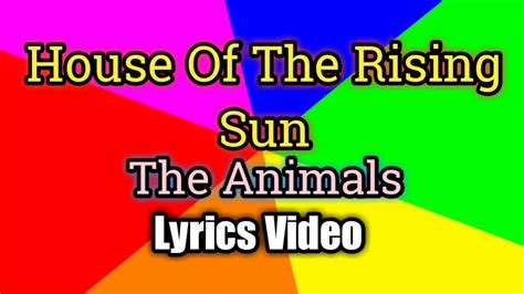 lyrics to house of the rising sun by the animals